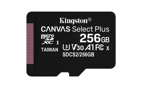 ⁨Kingston Technology Canvas Select Plus 256 GB MicroSDXC UHS-I Class 10⁩ at Wasserman.eu