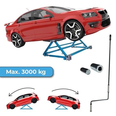 ⁨Podnośnik uchylny 3T 3000 kg - profesjonalny podnośnik samochodowy do warsztatu⁩ w sklepie Wasserman.eu