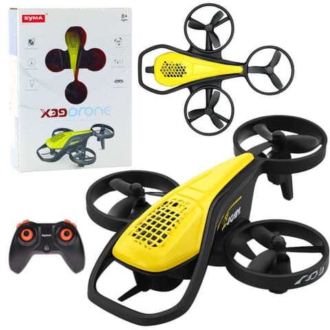 ⁨Mini Dron Zdalnie Sterowany RC Syma X36 Czteroosiowy Akrobacje Żółty⁩ w sklepie Wasserman.eu