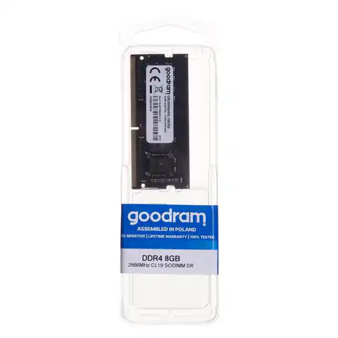 ⁨Pamięć GoodRam GR2666S464L19S/8G (DDR4 SO-DIMM; 1 x 8 GB; 2666 MHz; CL19)⁩ w sklepie Wasserman.eu