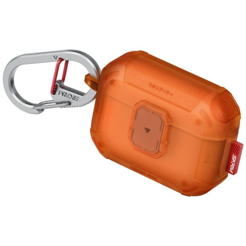 ⁨Etui Skinarma Mecha LE do AirPods Pro 3  pomarańczowy⁩ w sklepie Wasserman.eu