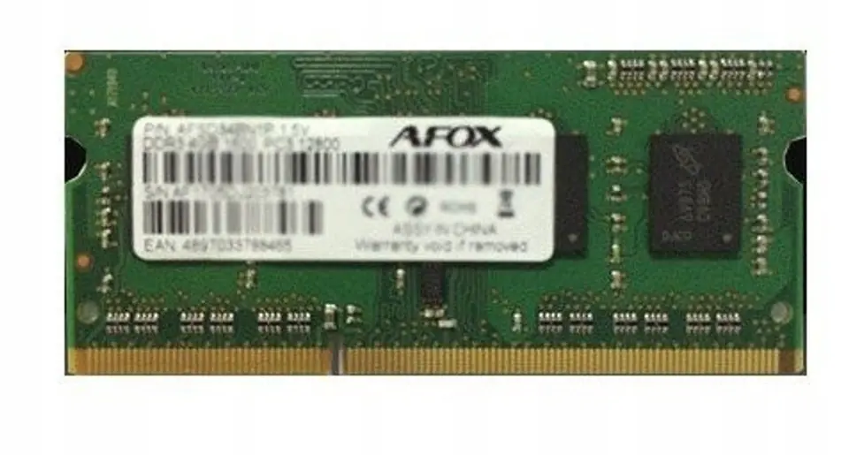 AFOX SO-DIMM DDR3 8GB memory module 1333 MHz at Wasserman.eu