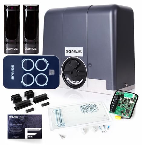 ⁨Zestaw Genius Blizzard 400 24V do 400kg bram przesuwnych⁩ w sklepie Wasserman.eu