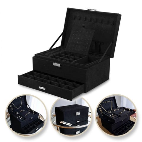 Jewelry Box Case Organizer Black Box PD119CZ at Wasserman.eu