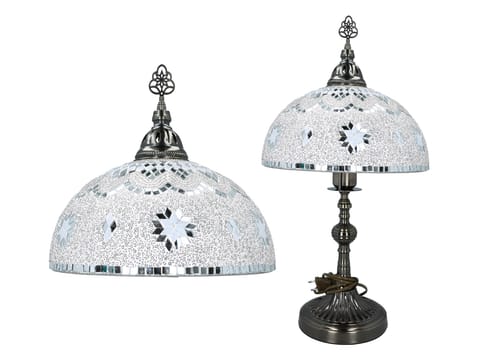 ⁨Lampa stołowa - abażu, wielokolorowy⁩ w sklepie Wasserman.eu