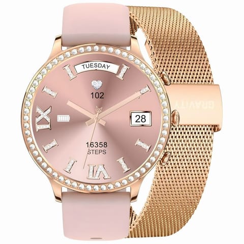 ⁨SMARTWATCH DAMSKI GRAVITY GT5-5 - DODATKOWY PASEK (sg043e)⁩ w sklepie Wasserman.eu