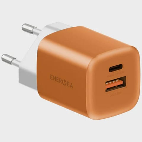 ⁨Ładowarka sieciowa Energea Ampcharge     GaN35 USB-C/USB-A PD/PPS/QC3.0 35W pomarańczowy⁩ w sklepie Wasserman.eu