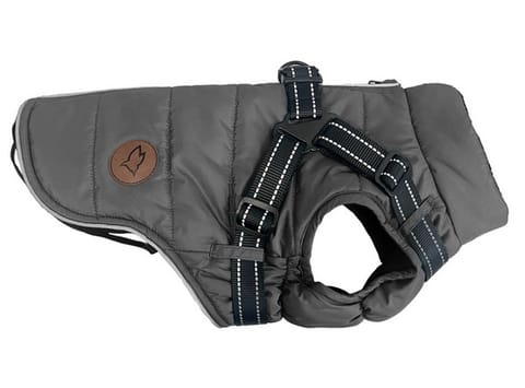 ⁨Zolux Kurtka puchowa z szelkami dla psa R.45 szara⁩ w sklepie Wasserman.eu
