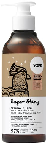 ⁨YOPE DAILY HEROES Super Shiny Szampon z lnem 300m&⁩ w sklepie Wasserman.eu