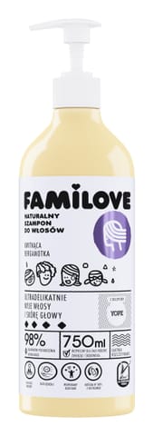 ⁨YOPE Familove Naturalny Szampon do włosów - Kwitnąca Bergamotka 750 ml⁩ w sklepie Wasserman.eu