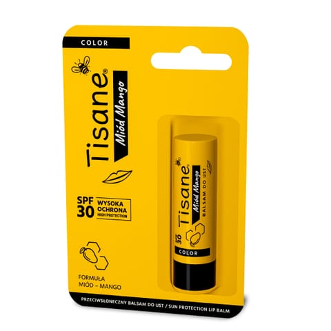 ⁨TISANE Color Pomadka do ust - Miód Mango SPF 30 5,1 g⁩ w sklepie Wasserman.eu