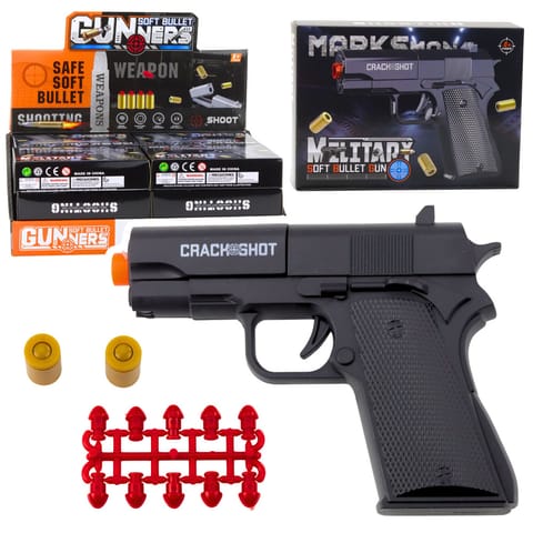 ⁨Mini Pistolet Broń Na Naboje I Łuski Czarny 13,5 cm⁩ w sklepie Wasserman.eu