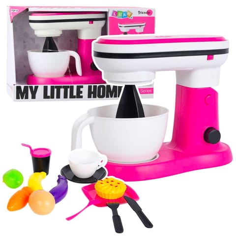 ⁨Robot Kuchenny Blender Zabawkowy Dla Dzieci Akcesoria Owoce Różowy⁩ w sklepie Wasserman.eu