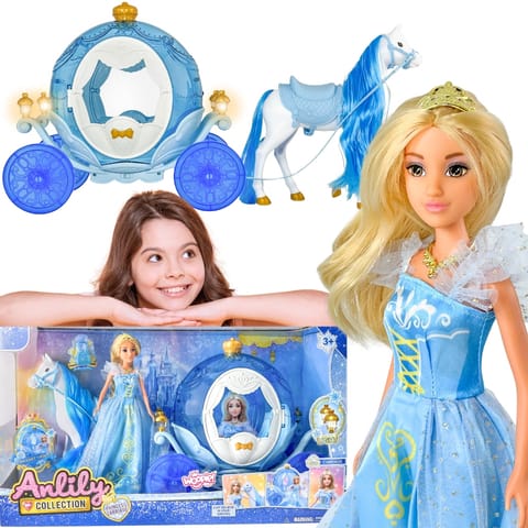 ⁨WOOPIE ROYAL Lalka Lodowa Księżniczka Lily i Magiczny Duży Powóz Karoca Akcesoria⁩ w sklepie Wasserman.eu