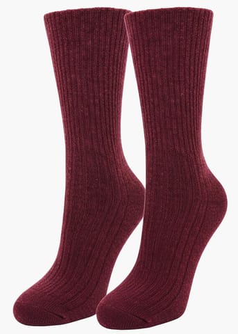 ⁨SKARPETY MARILYN DAMSKIE WOOL SOFT BURGUND (kolor burgund, rozmiar 36-41)⁩ w sklepie Wasserman.eu