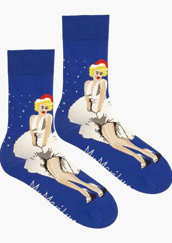 ⁨SKARPETY MARILYN MEN CHRISTMASS (kolor niebieski, rozmiar 41-45)⁩ w sklepie Wasserman.eu