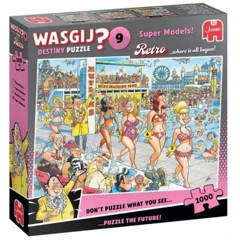 ⁨Puzzle 1000 Wasgij Jumbo Retro modelki⁩ w sklepie Wasserman.eu