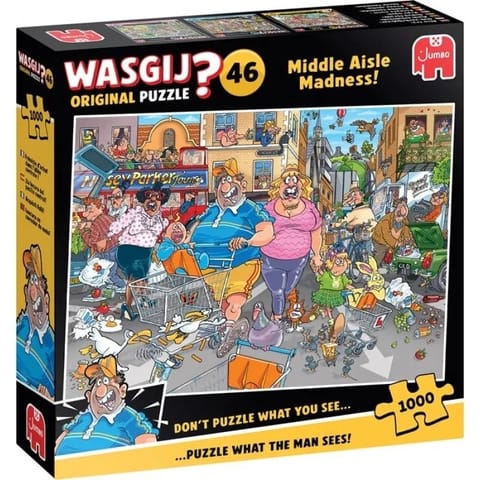 ⁨Puzzle 1000 Wasgij Jumbo Retro szał zakupów⁩ w sklepie Wasserman.eu
