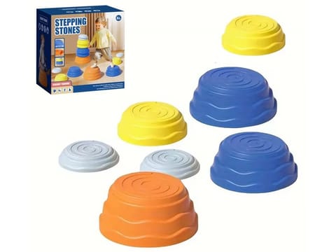 ⁨Ścieżka Sensoryczna Dla Dzieci KAMIENIE BALANSUJĄCE 7 Szt Równowaga Trening Równowagi⁩ w sklepie Wasserman.eu