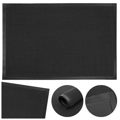 ⁨Wycieraczka do butów wejściowa pod drzwi 80x120 cm Samaria szara⁩ w sklepie Wasserman.eu