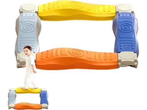 ⁨Ścieżka Sensoryczna Dla Dzieci KAMIENIE BALANSUJĄCE Do Ćwiczenia Równowagi 4 Szt Trening Równowagi⁩ w sklepie Wasserman.eu