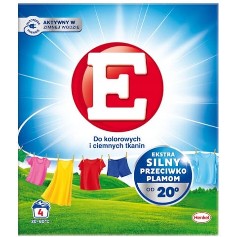 ⁨Proszek do prania "E" 220g do kolorowych i ciemnych tkanin⁩ w sklepie Wasserman.eu