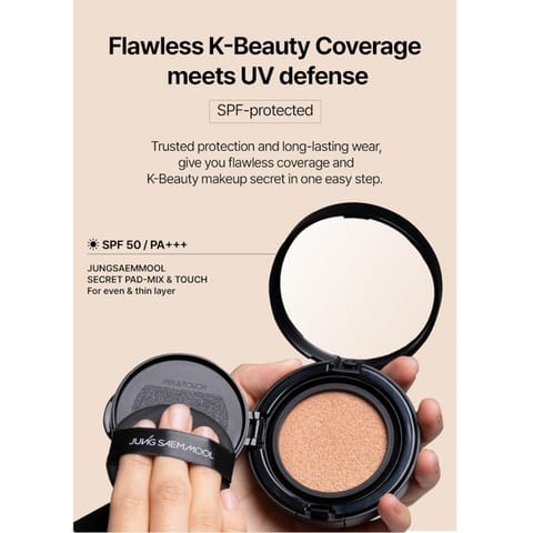 ⁨JUNG SAEM MOOL Essential Skin Nuder Cushion Podkład do twarzy + zapas Fair Pink 2 x 14 g⁩ w sklepie Wasserman.eu