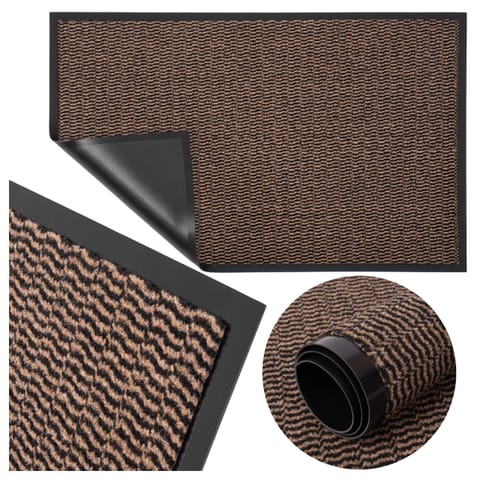 ⁨Wycieraczka do butów wejściowa pod drzwi 40x60 cm Neila brązowa⁩ w sklepie Wasserman.eu