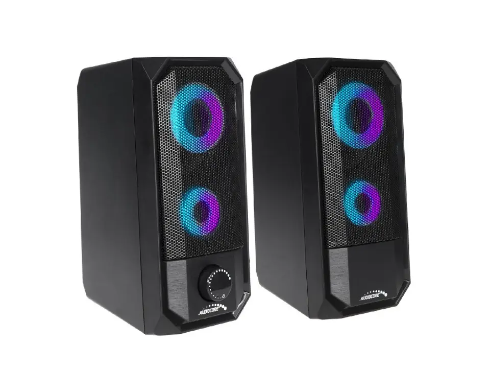 ⁨Computer speakers AUDIOCORE AC845 (2.0; black)⁩ at Wasserman.eu