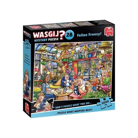 ⁨Puzzle 1000 Wasgij Jumbo Retro koci obłęd⁩ w sklepie Wasserman.eu