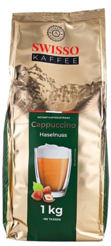 ⁨Swisso Kaffee Cappuccino Haselnuss Cappuccino Orzechowe 1kg⁩ w sklepie Wasserman.eu