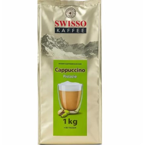 ⁨Swisso Kaffee Cappuccino Pistazie Cappuccino Pistacjowe 1kg⁩ w sklepie Wasserman.eu