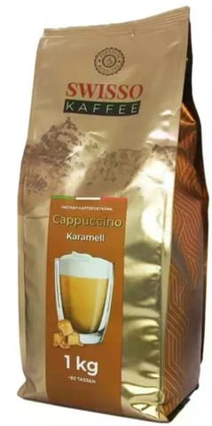 ⁨Swisso Kaffee Cappuccino Karamell Cappuccino Karmelowe 1kg⁩ w sklepie Wasserman.eu