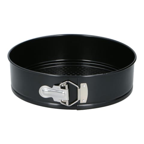 ⁨Alpina - Okrągła forma do pieczenia / tortownica z powłoką nieprzywierającą 24x7 cm (czarny)⁩ w sklepie Wasserman.eu