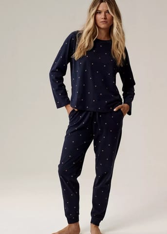 ⁨PIŻAMA ATLANTIC NLP-500 JZ25 GRA (kolor granat, rozmiar M)⁩ w sklepie Wasserman.eu