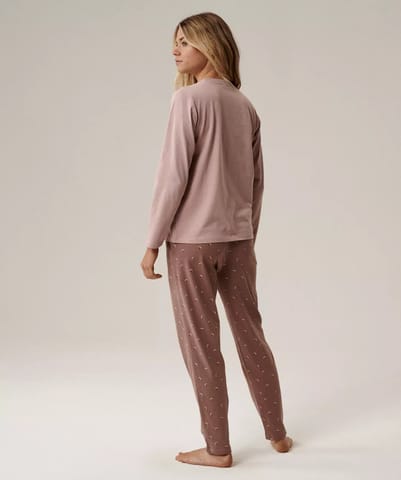 ⁨PIŻAMA ATLANTIC NLP-502 JZ25 ROSJ/ROSC (kolor rose jasny - rose ciemny, rozmiar L)⁩ w sklepie Wasserman.eu