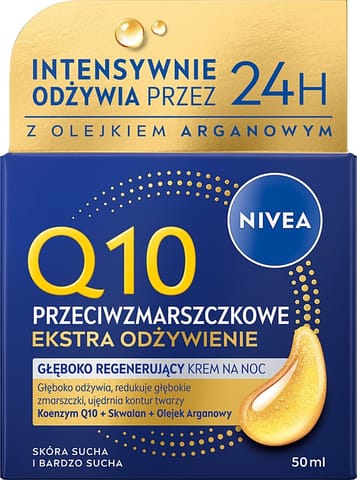 ⁨NIVEA V Q10 Extra Odżyw. Krem na noc 84977⁩ w sklepie Wasserman.eu