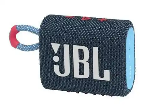 ⁨Głośnik JBL GO 3 (niebiesko-różowy, bezprzewodowy)⁩ w sklepie Wasserman.eu