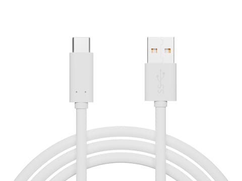 ⁨Przyłącze USB 3.0 A - USB-C 2m białe zawieszka⁩ w sklepie Wasserman.eu