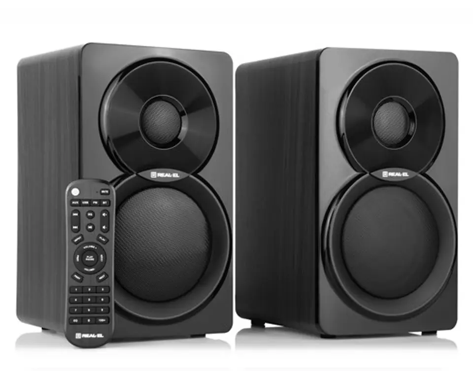 ⁨Set of active loudspeakers 2 pcs. REAL-EL S-450, black, 46 W⁩ at Wasserman.eu