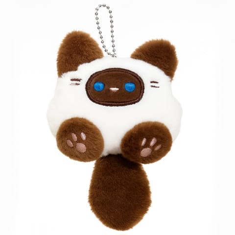 ⁨Brelok do kluczy, pluszowy kotek z ogonkiem  BRL371⁩ w sklepie Wasserman.eu