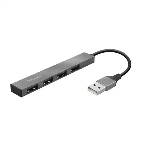⁨HUB USB Trust Halyx 4-portowy Mini USB (23786)⁩ w sklepie Wasserman.eu