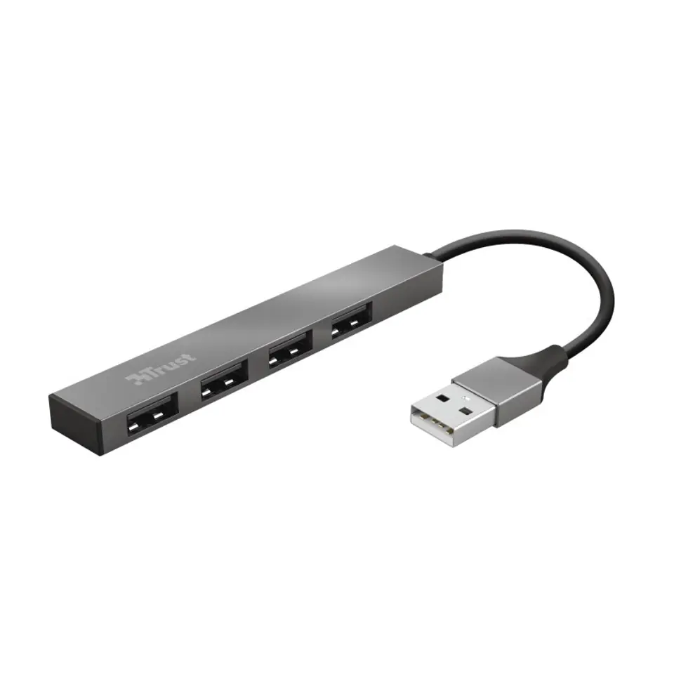 ⁨Trust Halyx USB 2.0 480 Mbit/s Aluminium⁩ at Wasserman.eu