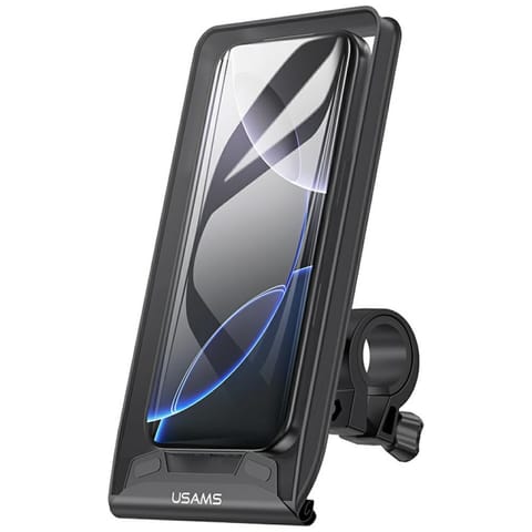 ⁨Uchwyt rowerowy USAMS ZJ083 wodoodporny  czarny⁩ w sklepie Wasserman.eu