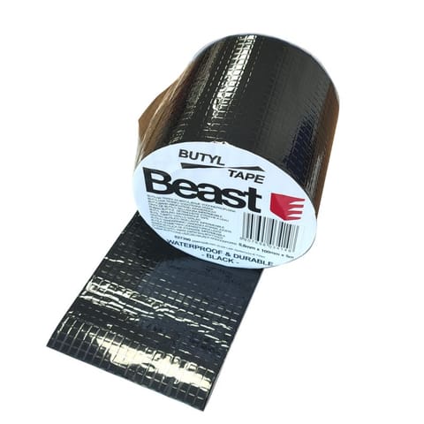 ⁨Taśma butylowa CZARNA uszczelniająca wodoodporna 0,8x100mm 5M BUTYL UV BLACK WATERPROOF⁩ w sklepie Wasserman.eu