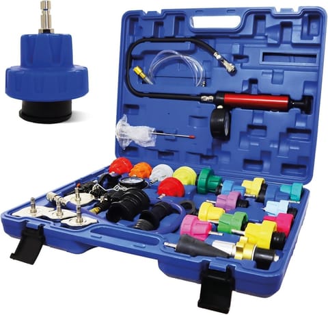 ⁨Tester szczelności układu chłodzenia chłodnicy 34 elementy⁩ w sklepie Wasserman.eu