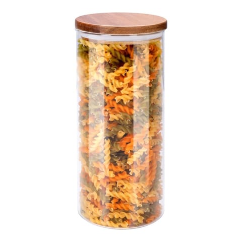 ⁨Alpina - Szklany słoik / pojemnik do przechowywania z pokrywką 1250 ml 9,5 x 21 cm⁩ w sklepie Wasserman.eu