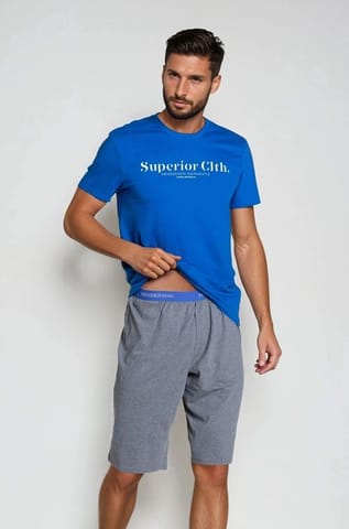 Piżama Zed 38366-55X Niebiesko-Szara (Rozmiar M) w sklepie Wasserman.eu