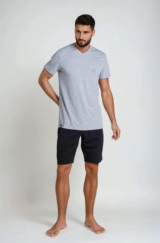 ⁨Piżama Duty 38881-90X Szaro-Czarna (Rozmiar M)⁩ w sklepie Wasserman.eu