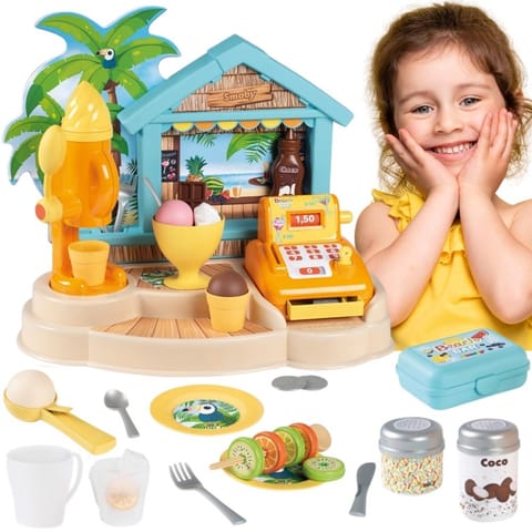 SMOBY Lodziarnia Sklep 38 el. - Beach Bar w sklepie Wasserman.eu